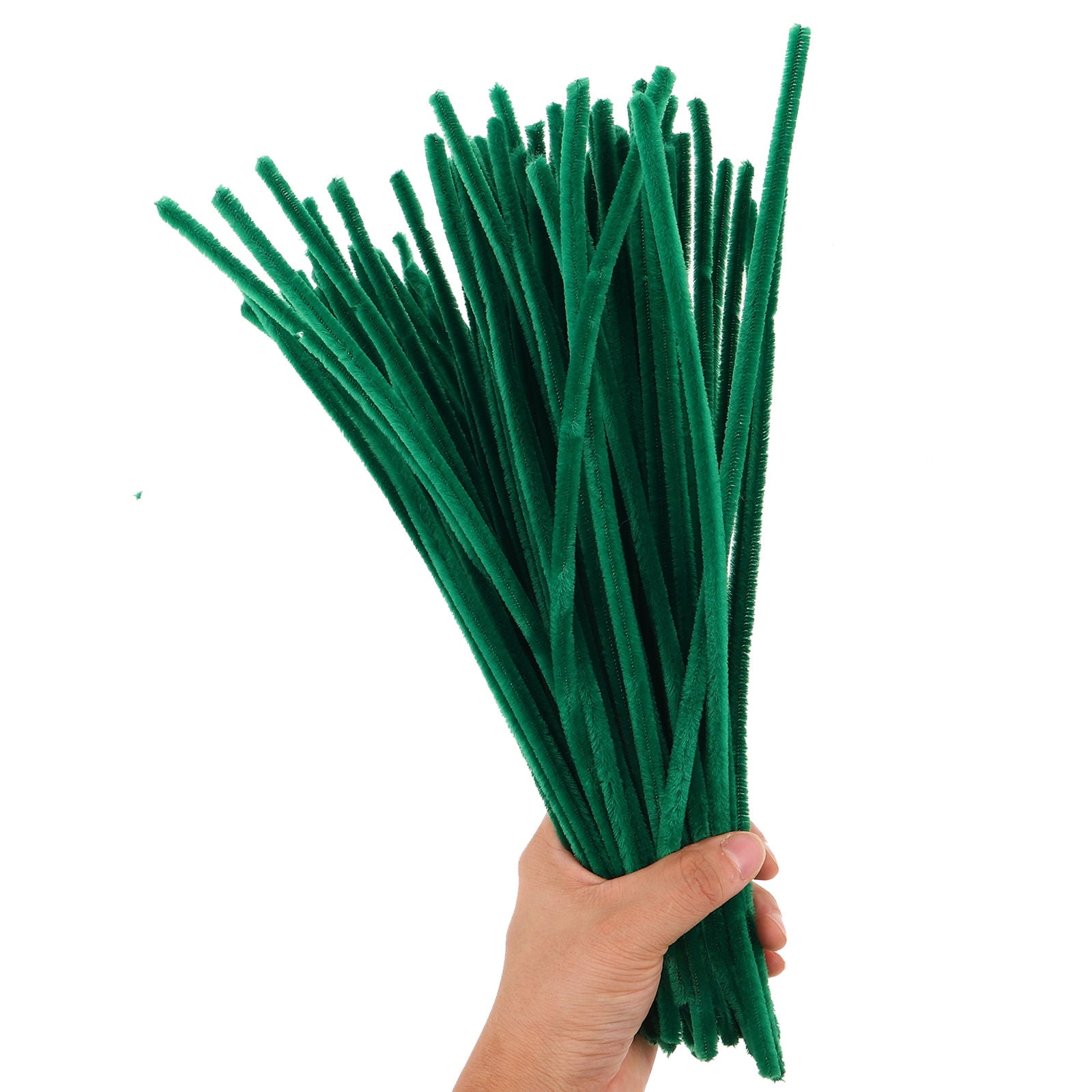 BESTYASH 800 Pieces Flexible Dark Green Chenille Stems Pipe Cleaners for Crafts, Holiday Decorations and Art Projects