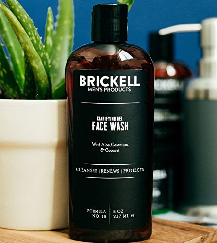 brickell men's clarifying gel face wash