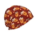 thumbnail image 3 of Salouo Heart Christmas Hot Cocoa Print Unisex Beanie Hat,Knitted Baggy Skull Cap Winter Warm Hats Beanie Sleep Hats Cancer Headwear Caps for Women & Men 1 Pieces, 3 of 7