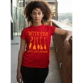 thumbnail image 3 of Witches Gotta Have Options Halloween Broom Women's T-shirt, S, Red, 3 of 6