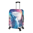 thumbnail image 2 of HELLHERO Wolf Galaxy Print Suitcase Guard Polyester Ammonia Breathable Dustproof Baggage Protective Sleeve for Family, 2 of 7