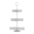 thumbnail image 6 of Efavormart 23" Tall WHITE 3-Tier Metal Reversible Dessert Cupcake Stand For Wedding Decoration Event, 6 of 10
