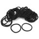 thumbnail image 1 of 100 Uds. Lazos elásticos para el pelo para mujer, cuerdas, anillo, soporte para cola de caballo, accesorios, negro, 1 of 3