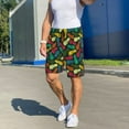 thumbnail image 6 of Goofa Pineapple Fruit Colorful Pattern Men's Pajama Short Sleep Shorts Soft Comfortable Breathable Pajamas Shorts with Pockets-3X-Large, 6 of 6
