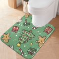 thumbnail image 2 of Yayeee Bath Rugs for Bathroom Floor Set of 2 Non Slip Fluffy Soft Absorbent Mat, Christmas Cookies, 2 of 7