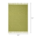 thumbnail image 7 of Temi Coker for Walmart Jacquard Throw, 50" x 70", Green, 7 of 7