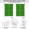 thumbnail image 2 of XMXY Green Psychedelic Pattern Garden Flags Double Sided,Farmhouse Holiday Yard Outdoor Sign Decor Flag, 12.5"x18" inch, 2 of 8