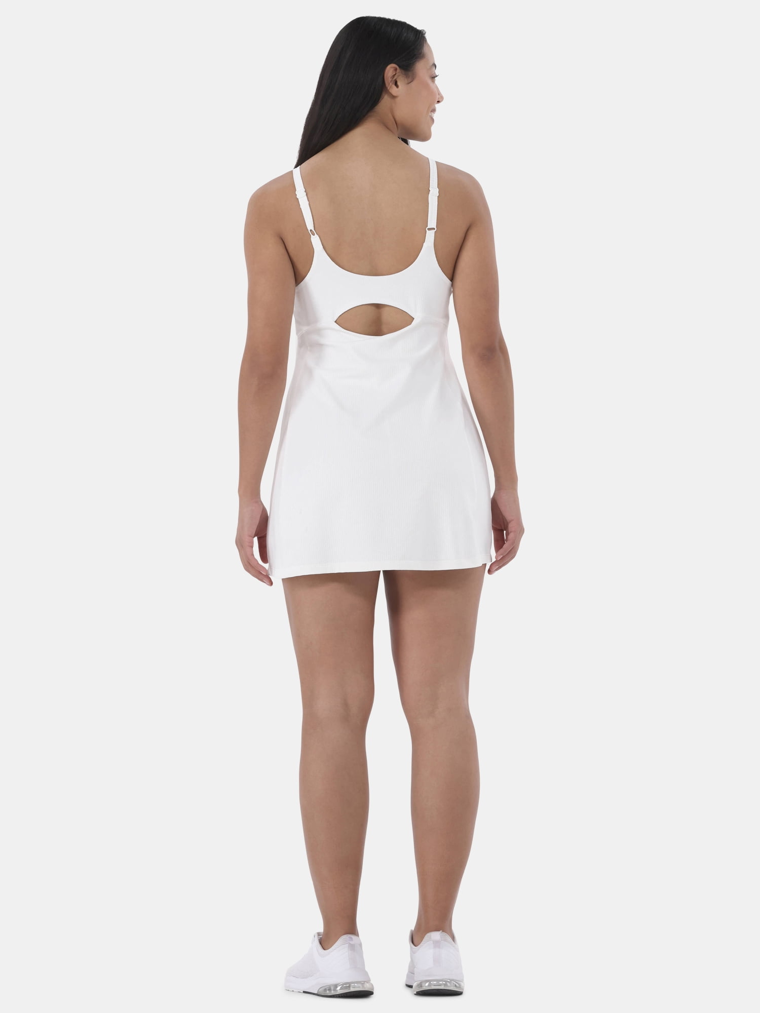 Avia Women's and Women's Plus Strappy Seersucker Active Dress with Built In Bra, Sizes XS-4X