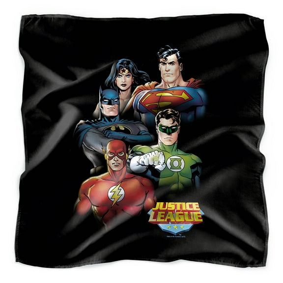 Justice League Group Portrait Bandana (21 in x 21 in)