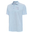 thumbnail image 2 of Men's Antigua Powder Blue/White Tampa Bay Rays Pave Polo, 2 of 3