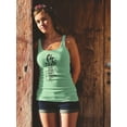 thumbnail image 2 of Oh Yeah Cat Racerback Tank Women -Image by Shutterstock, Female x-Large, 2 of 4