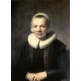 thumbnail image 2 of Rembrandt Van Rijn,  14x18 Black Ornate Wood Framed with Double Matting Museum Art Print Titled - Portrait of B. Martens Doomer, 2 of 4