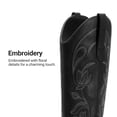 thumbnail image 3 of DREAM PAIRS Women's Knee High Cowboy Boots Embroidered Western Boots with Narrow Square Toe Comfortable Chunky Heel Tall Boots with Inner Zipper, 3 of 9