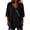Black, variant on Cilsoka Cotton Linen Short Sleeve Button Down Blouses for Women Wrap V Neck Summer Tops 2026 Dressy Casual Trendy Shirts