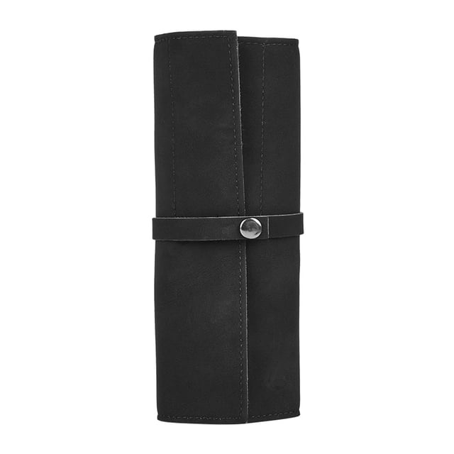 Hioecau Watch Straps Storage Bag Imitation Leather Holds 5 Straps Watch Strap Storage Pouch Multi-compartment Watch Band Organizer