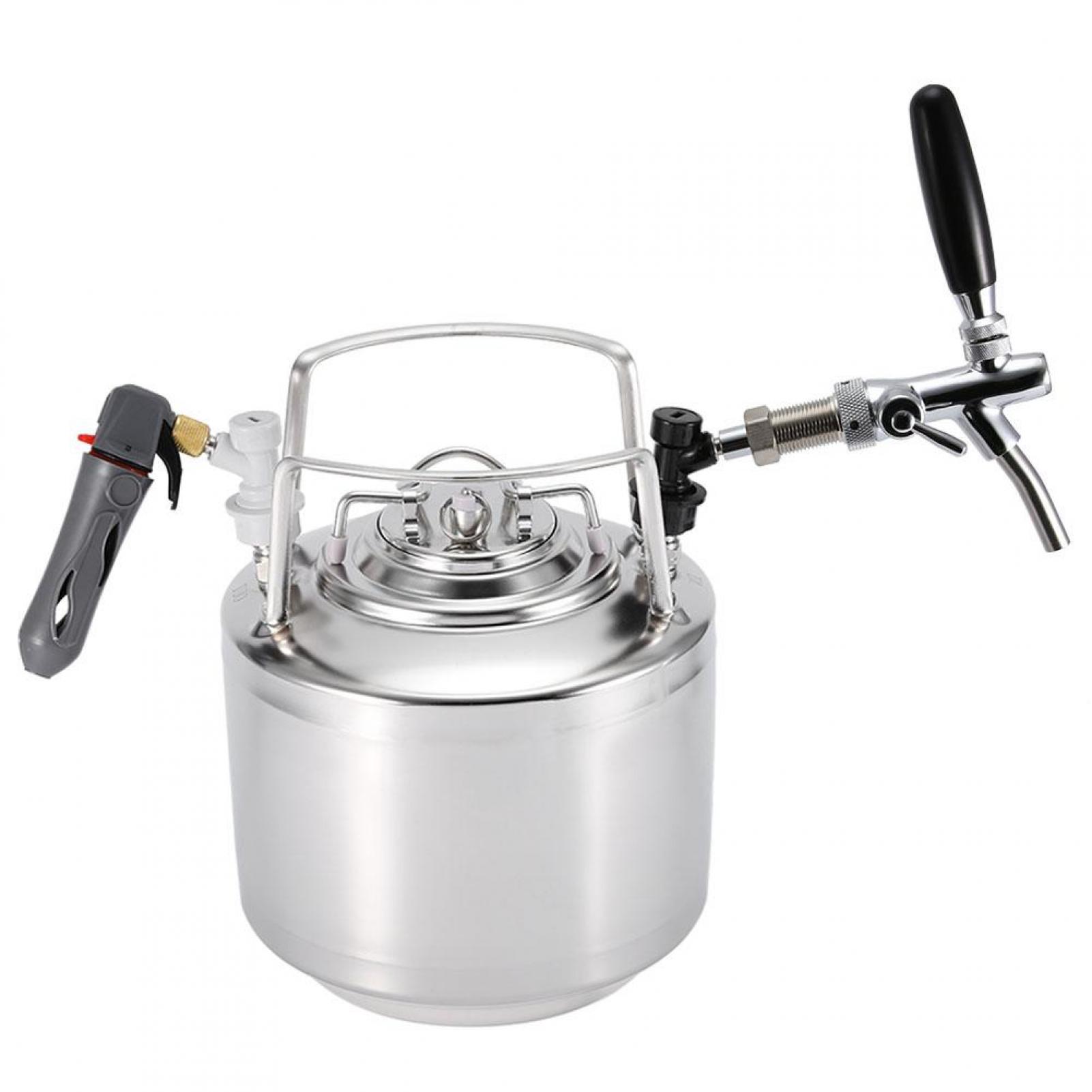 Rdeghly Stainless Steel Beer Keg System with Adjustable Faucet Kit for