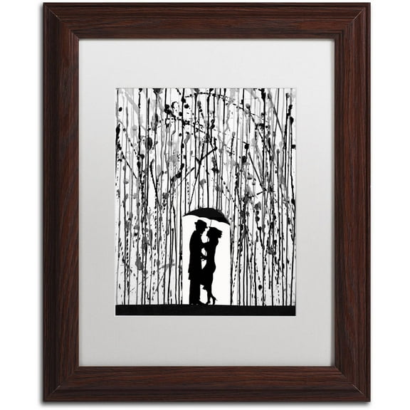 Trademark Fine Art 'Film Noir' Canvas Art by Marc Allante, White Matte, Wood Frame