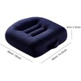 thumbnail image 5 of Cojín elevador automático Cojín para asiento de automóvil Cojín corrector de asiento Cojín de malla transpirable portátil Perfecto para la oficina del automóvil Se usa durante todo el año, azul marino Rojo Verde, 5 of 5