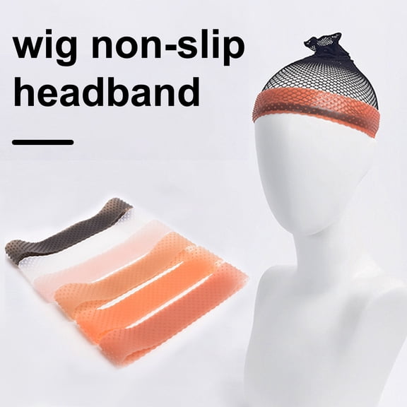 sunsanly Women Silicone Wig Band Anti-slip Sport Wig Strap Elastic Secure Wig Hat with Grip Band Wig Accessory