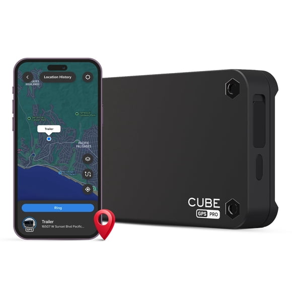 Cube GPS Tracker for Vehicles – Magnetic GPS Car Tracker, Real Time Worldwide Location Geo-Fencing, Hidden Tracking Device for Fleet Assets, Truck, Auto, Trai