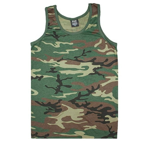 Fox Outdoor Tank Top - Woodland Camouflage - Extra Large