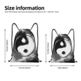 thumbnail image 2 of Wukai Yin And Yang Drawstring Backpack Bag Sport Gym Sackpack Large Size String Backpack Cinch for Women Men-Small, 2 of 6