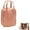 Pink, variant on 2024 Large Capacity Travel Makeup Cosmetic Bag Organizer with Removable Divider and Convenient Carry Handle