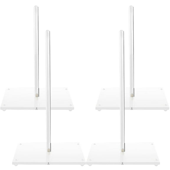 Soimiss 4Pcs Clear Acrylic Donut Bagels Display Stand Tower for Kitchen and Festival Decoration