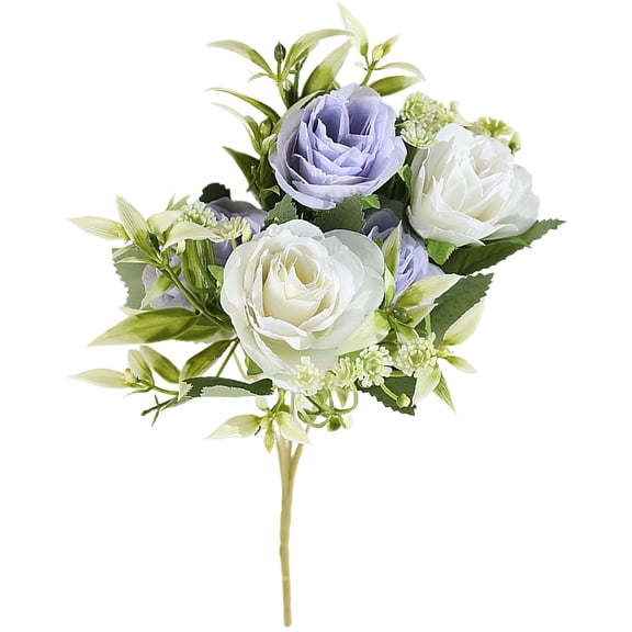 Dienrx Artificial Flowers for Cemetery Memorial, Plastic Bouquet for Outdoor, Hanging Window Box Decor, Home Table Centerpiece Filler