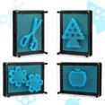 thumbnail image 2 of Juguete de pin art, juguete de impresión de pin art en 3D, escultura de pin art en 3D azul para adultos, niños, decoración de la oficina en casa (azul-S), 2 of 5