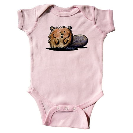 

Inktastic KiniArt Beaver Gift Baby Boy or Baby Girl Bodysuit