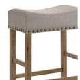 thumbnail image 6 of ACME Martha II Counter Height Stool in Tan Linen and Weathered Oak (Set of 2), 6 of 7