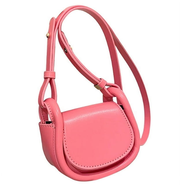 Mini Sac Messager Mode Portable Compact Fermeture à Boucle Texture Fine Rangement Léger Mini Sac à Bandoulière Accessoire de Vêtements
