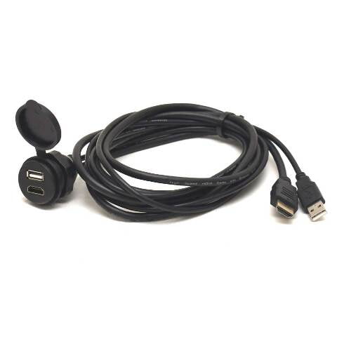 Aviara Boat USB 2.0 HDMI Extention Cable | 404194 6FT 7IN Black