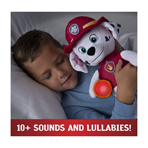 Paw Patrol, Peluche Marshall para Abrazar con Linterna y Sonidos, para  Niños de años en Adelante