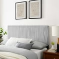thumbnail image 2 of Tufted Headboard, Full Queen Size, Velvet, Light Grey Gray, Modern Contemporary Urban Design, Bedroom Master Guest Suite, 2 of 10