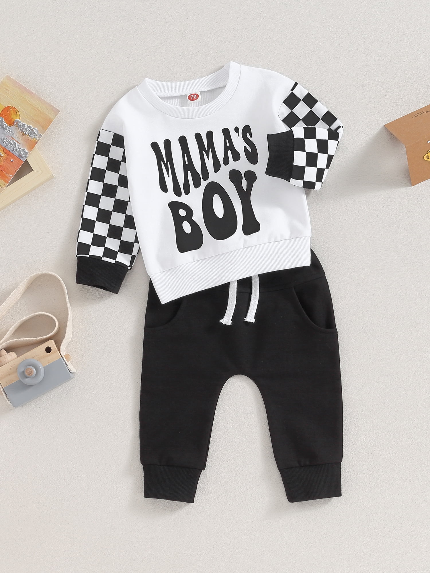 Ensemble Bébé Garçon 2 Pièces - Sweat Brodé + Pantalon Jogging - Taille 0-24 Mois Et 2-3 Ans