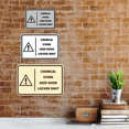 thumbnail image 4 of Signs ByLITA Classic Framed Chemical Store Keep Door Locked Shut Door or Wall Sign Easy Installation | Health And Safety | Building And Hospitality Sign (Blue) - Medium, 4 of 7
