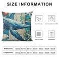 thumbnail image 5 of Qinduosi Sea Theme Decorative Square Pillow Cover Cushion Cover nch Pillow , Pack Nautical Pillow Covers (Sea Turtle), 5 of 5