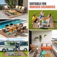 thumbnail image 4 of Country Sunflowers Outdoor Rug for Patio/Deck/Porch, Non-Slip Large Area Rug 4 x 6 Ft, Welcome Rustic Truck Floral Farm Brown Indoor Outdoor Rugs Washable Area Rugs, Camping Rug Carpet Runner, 4 of 8