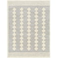thumbnail image 6 of Hauteloom Hija Living Room, Bedroom Area Rug - Contemporary - Plush Pile - Light Slate, White - 6'7" x 9', 6 of 7
