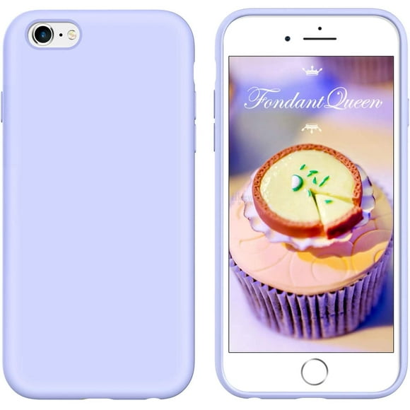 Étui iPhone 6s Étui iPhone 6 Silicone Liquide, gUAgUA gel Doux Caoutchouc Mince Léger Doublure en Microfibre Texture Coussin Antichoc Étui de Protection pour iPhone 66S Lilas Violet