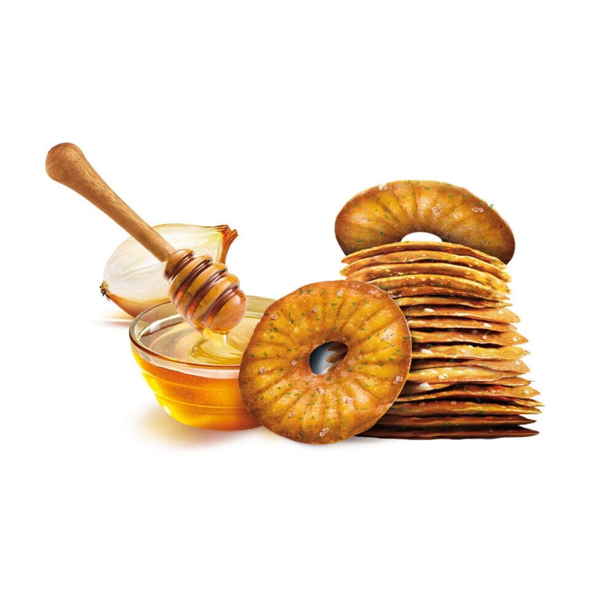 Elephant Baked Squeezed Pretzels, Honey Mustard & Onion 10.58 Ounce Bag