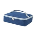 thumbnail image 2 of Bolsa Térmica Bolsa Porta Alimentos Bolsa Bento Bolsa de Comida Reutilizable con Aislante Térmico y Bolsillo Separado Adecuada para Oficina Escuela Pi, 2 of 9