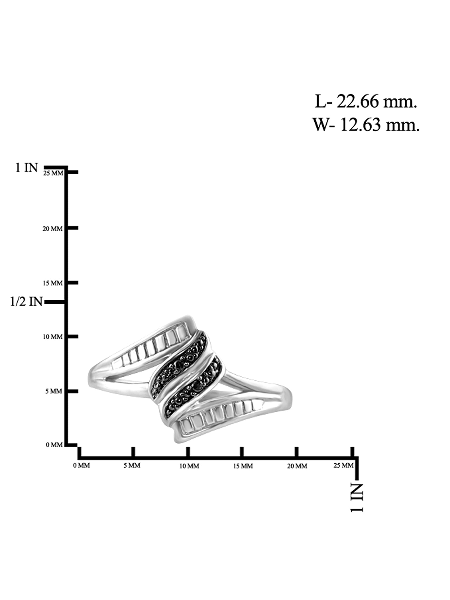 JewelersClub 0.925 Sterling Silver 1.00 Carat Black diamond Ring for Women | Diamonds for Everyday Womens Wear