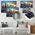 thumbnail image 4 of Designart "Windy City Pop Art II" Chicago Metal Wall Decor, 4 of 5
