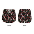 thumbnail image 4 of Disketp Red Mushrooms Print Women's Shorts Workout Shorts for Athletic Gym Running Shorts with Phone Pockets Small, 4 of 8