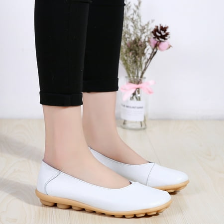 

Women‘s Lightweight Flat Shoes Solid Color Round Toe Low Top Casual Shoes Women‘s Comfy Footwear