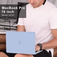 thumbnail image 3 of Mosiso 4 in 1 Macbook Pro 16 Inch Case 2020 2019 Release A2141,Hard Shell Case Cover for MacBook Pro 16’’ with Touch Bar&Touch ID, Serenity Blue, 3 of 6