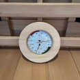 thumbnail image 2 of Sauna thermometer and hygrometer in synthetic hair and wooden frame, 2 of 5